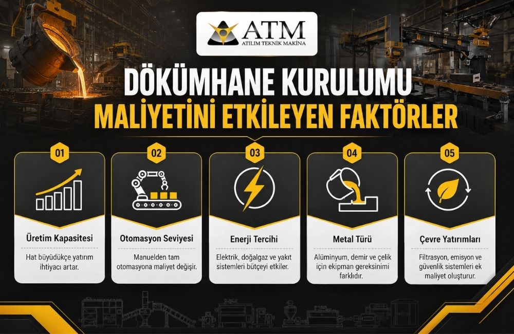 Dökümhane Kurulumu İçin Gerekli Makineler ve Ekipmanlar 2 dokumhane-kurulumu